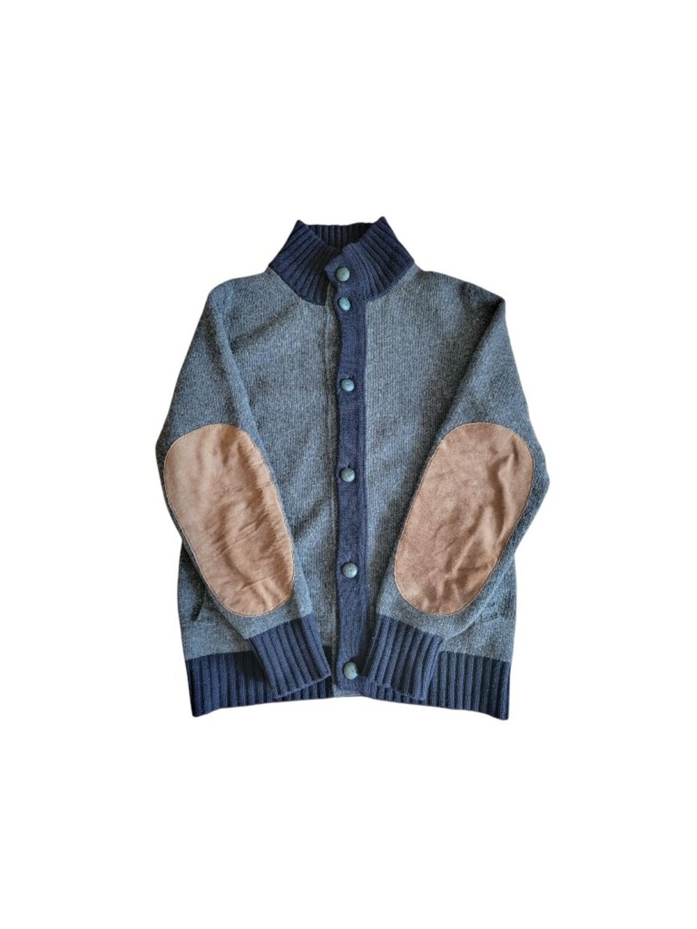 Etro XL Mens Wool & Goatskin Cardigan Sweater